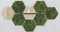 Hexagon wandtegel | Eiken | Wandplank | Zelfklevend | ↑24CM - 21CM