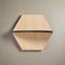 Hexagon wandtegel | Eiken | Wandplank | Zelfklevend | ↑24CM - 21CM
