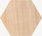 Hexagon wandtegel | Eiken | Zelfklevend | ↑21CM - 24CM