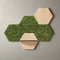 Hexagon wandtegel | Eiken | Zelfklevend | ↑21CM - 24CM