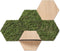 Hexagon wandtegel | Eiken | Zelfklevend | ↑21CM - 24CM
