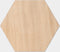 Hexagon wandtegel | Eiken | Zelfklevend | ↑21CM - 24CM