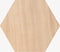 Hexagon wandtegel | Eiken | Zelfklevend | ↑21CM - 24CM