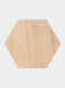 Hexagon wandtegel | Eiken | Zelfklevend | ↑21CM - 24CM