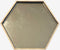 Hexagon wandtegel | Spiegel | Zelfklevend | ↑21CM - 24CM