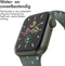 imoshion Siliconen⁺ bandje - Geschikt voor Apple Watch 1, 2, 3, 4, 5, 6, 7, 8, 9, 10 (42 mm), SE - 38/40/41 mm - Donkergroen - S/M
