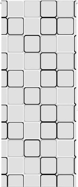 vidaXL - Doucherolgordijn - 90x240 - cm - stofbreedte - 86 - cm