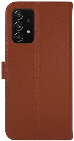 Valenta Galaxy A33 - Flip Cover - Handgemaakt volnerf leder - Bruin