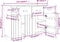 vidaXL - Dressoir - HAMAR - 113x40x80 - cm - massief - grenenhout - wit
