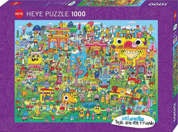 Heye Puzzel Doodle Village 1000.