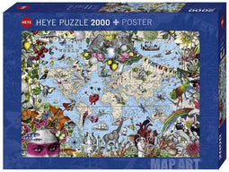 Heye Puzzel quirky world 2000.