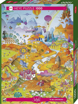 Heye Puzzle Puz.By the Field,Mordillo,1000 Heye.