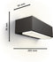 Philips Stratosphere - Wandlamp - Ultra Efficient - Antraciet - 3,8W