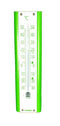 EcoSavers Thermometer Binnen en Buiten met advieswaarden voor vriezer , koelkast en woonkamer | hoge kwaliteit | Kunststof Wit Groen
