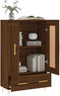 vidaXL - Hoge - kast - 69,5x31x115 - cm - bewerkt - hout - bruin - eikenkleur