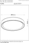 Lucide NURIA - Plafonnière - Ø 50 cm - LED 3 StepDim - 1x36W 2700K - Zwart