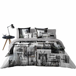 Noorse hoes Naturals DOWNTOWN Bed van 180 3 Onderdelen 260 x 220 cm