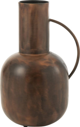 J-Line vaas Sparta - bloemenvaas - ijzer - brons - large - 36 cm