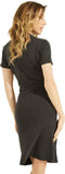 Guess Zaira - Dames Jurk - Geknoopte voorkant - Zwart - Maat L