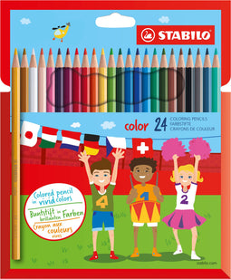 Kleurpotloden STABILO Color 979 kartonnen etui à 24 kleuren | 6 stuks