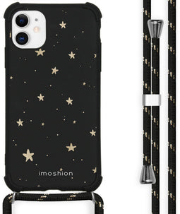 imoshion iPhone 11 - Design Hoesje met Koord - Sterren Goud