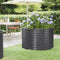 vidaXL - Plantenbak - 100x100x68 - cm - gepoedercoat - staal - antracietkleurig