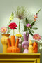 Mica Decorations Felipe - Tulpenvaas - Handgemaakt keramiek - Oranje H27 x Ø20 cm