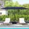 Coast 400 x 200 cm - Dubbele Tuinparasol - LED op Zonne-Energie Donkerblauw