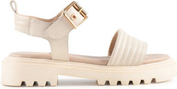 PS Poelman SATURNOS - Dames Sandalen - Chunky - Crème - Maat 39