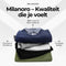 Milanoro Herenpullover - Overhemdkraag - Donkergrijs - S