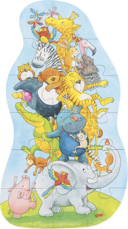 Goki Legpuzzel XXL Dieren Piramide, 17st.