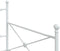 vidaXL - Slaapbank - met - onderschuifbed - zonder - matras - 100x190 - cm - staal - wit