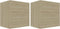 vidaXL - Nachtkastjes - 2 - st - 40x30x40 - cm - bewerkt - hout - sonoma - eikenkleurig