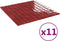 vidaXL Mozaïektegels 11 st zelfklevend 30x30 cm glas rood