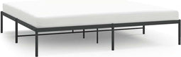 vidaXL - Bedframe - metaal - zwart - 183x213 - cm