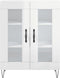 vidaXL - Dressoir - 69,5x34x90 - cm - bewerkt - hout - hoogglans - wit
