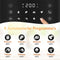 JAP Appliances Ascension - Airfryer XL - Heteluchtfriteuse XXL - 2000W - 7,6L Inhoud - 60ºC tot 200ºC - Zwart