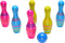 BS Toys Skittles Bowling Kegelspel - Bowlingset kinderen - bowlingset speelgoed - Actiespel - Houten speelgoed - Kinder Speelgoed 4 Jaar - Buiten speelgoed - Buitenspel - Buiten Spellen - Tuin Speelgoed - Rood & Wit - 6 Kegels