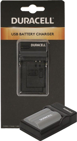 Duracell - Digital Camera Battery Charger - Geschikt voor Nikon EN-EL3 / Fujifilm NP-150 / Olympus BLM-1 - Zwart