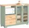 SoBuy FSB81-GR - Buffetkast - 2 lades 3 planken - Groen