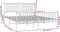 vidaXL - Bedframe - met - voetbord - zonder - matras - metaal - zwart - 160x200 - cm