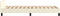 vidaXL - Bedframe - met - hoofdeinde - zonder - matras - 80x200 - cm - crèmekleurig