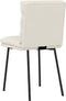 vidaXL - Eetkamerstoelen - 2 - st - fluweel - crèmekleurig