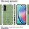 iMoshion Hoesje Geschikt voor Samsung Galaxy A25 Hoesje Siliconen - iMoshion Rugged Shield Backcover - Donkergroen