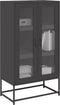 vidaXL - Hoge - kast - 68x39x123 - cm - staal - zwart
