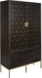 Kast DKD Home Decor 100 x 40 x 175 cm Zwart Metaal Acacia