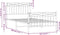 vidaXL - Bedframe - met - hoofd- - en - voeteneinde - metaal - wit - 100x190 - cm