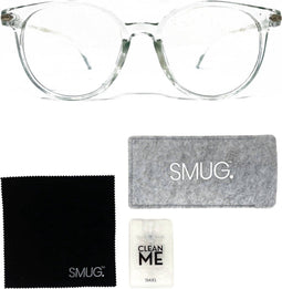 SMUG Blauw Licht Bril - Beeldschermbril met Blauw Licht Filter - Blue Light Blocking Glasses - Zonder Sterkte - Transparant
