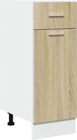 vidaXL - Onderkast - met - lade - 30x46x81,5 - cm - spaanplaat - sonoma - eikenkleurig