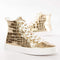 Guess Elga - Hoge sneakers - Metallic leer met krokodillenprint - Goud